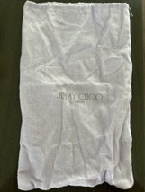 Jimmy Choo London Dust Bag Shoe Cover Travel Pouch 14&quot;x9&quot; Lavender w/ Gr... - £12.50 GBP