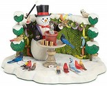 Lenox Bywaters Magician Lighted Snowman Figurine Rabbit Magic Hat Wand 6... - $74.00