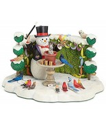 Lenox Bywaters Magician Lighted Snowman Figurine Rabbit Magic Hat Wand 6... - £58.21 GBP