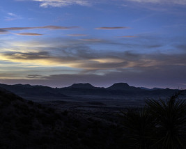 Sunset over mountains in Big Bend National Park in Texas Trans-Pecos Photo Print - £7.15 GBP+