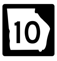 Georgia State Route 10 Sticker R3560 Highway Sign - $1.45+