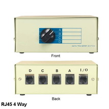 Kentek RJ45 Manual Data Switch 4 Way Rotary Dail Type Network Router Mod... - $67.78