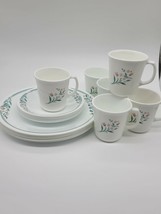 Vintage Corelle Rosemarie dinnerware 6-Dinner Plates 6-Dessert Plates 6-Mug - $148.49