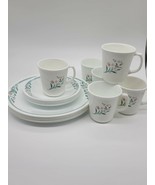 Vintage Corelle Rosemarie dinnerware 6-Dinner Plates 6-Dessert Plates 6-Mug - $208.84 CAD