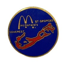 McDonald’s St. Georges Somerset Restaurant Employee Crew Enamel Lapel Hat Pin - £7.94 GBP