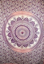 Twin Mandala Tapestry, Indian Ombre Wall Hanging, Bohemian Bedding Single, Boho  - £15.82 GBP