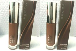 2x BECCA -  Ultimate Coverage 24-hour Foundation - *CACAO*  1 oz/ 30 ml ... - £19.45 GBP