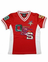 Order of the Eastern Star Jersey OES Sorority Red Football Jersey - $53.99