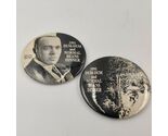 Vintage Set Of 2 1991 Dum-Dum And Normal Beans Dinner Art 3" Event Lapel... - $35.63