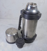 Thermos Insulated 1 Liter Stainless Hot or Cold Stopper #650 Made In USA... - $16.78