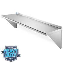 NSF Stainless Steel 12x48 Wall Shelf 16GA Commercial Kitchen Restaurant Shelving - £92.93 GBP