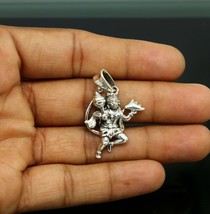 925 sterling silver customized vintage Lord Hanuman / BajaranBali Pendant ssp433 - £31.15 GBP