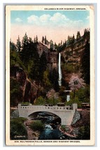 Multnomah Falls and Bridges Columbia River Oregon OR WB Postcard N19 - £1.52 GBP