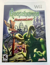 Goosebumps: HorrorLand Nintendo Wii 2008 Video Game RL Stine Horror Scholastic - £16.90 GBP