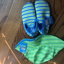 Bring On The Sun Toddler Water shoes Size 9/10 &amp; Toddler Bucket Hat UPF ... - $10.43 CAD