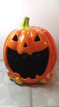 Open Mouth Ceramic Jack o Lantern Pumpkin  - £18.94 GBP