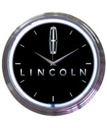 Ford Lincoln American Neon Clock 15&quot;x15&quot; - £67.64 GBP