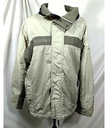COLUMBIA Sportswear Co Mens Medium Coat Full Zip Olive Green Fleece Line... - £45.10 GBP