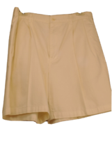 Club Room Mens Khaki Chino Flat Front Shorts 7&quot; Inseam Size 33 Cotton  2094 - £6.32 GBP