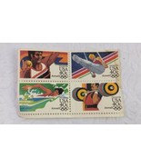 4 USA AIR MAIL STAMPS * OLYMPICS 1984 * 40 CENT (BLOCK OF 4) UNUSED &amp; UN... - $7.92