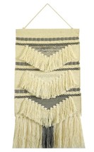 NEW Boho Macrame Tassel Wall Hanging Blended Wool Modern Wall Tapestry  24x40&quot; - £37.36 GBP