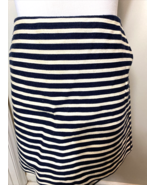 Banana Republic Navy Blue and White Striped Canvas Pencil Skirt, Women&#39;s... - £11.25 GBP