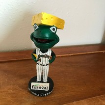 Estate Festival Foods Green Bay Jeremiah CHEESEHEAD Collectible Resin Ba... - £21.82 GBP