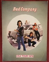 BAD COMPANY - 1979 TOUR BOOK CONCERT PROGRAM &amp; TICKET STUB VG+ WITH PIN ... - $25.00