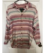 Vtg Ralph Lauren Country Sz M Cotton Long Sleeve Shirt Hand Woven Wester... - £73.56 GBP