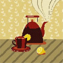 Pepita Needlepoint kit: Time for Tea, 10&quot; x 10&quot; - £61.63 GBP+