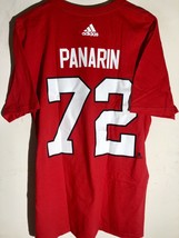 adidas  NHL T-Shirt Chicago Blackhawks Artemi Panarin Red sz S - $159.84 MXN