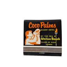Vintage Matchbook Coco Palms Resort Hotel Wailua Beach Kauai HI Advertising - $201.85 MXN