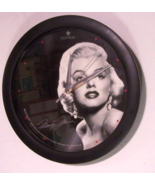 Vintage Marilyn Monroe Collectible Wall  Clock Black Frame Battery Inclu... - £23.64 GBP