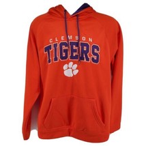 Clemson Tigers Hoodie Coliseum Athletics Size L Orange Embroidered Logo - £31.12 GBP