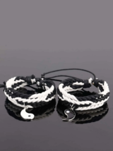 2pcs Yin &amp; Yang Charm Bracelet - £6.96 GBP