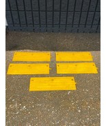 Wearwell ErgoDeck Interlocking Yellow Saftey 7.5&#39; Ramp Edging 5- Pieces ... - $59.39