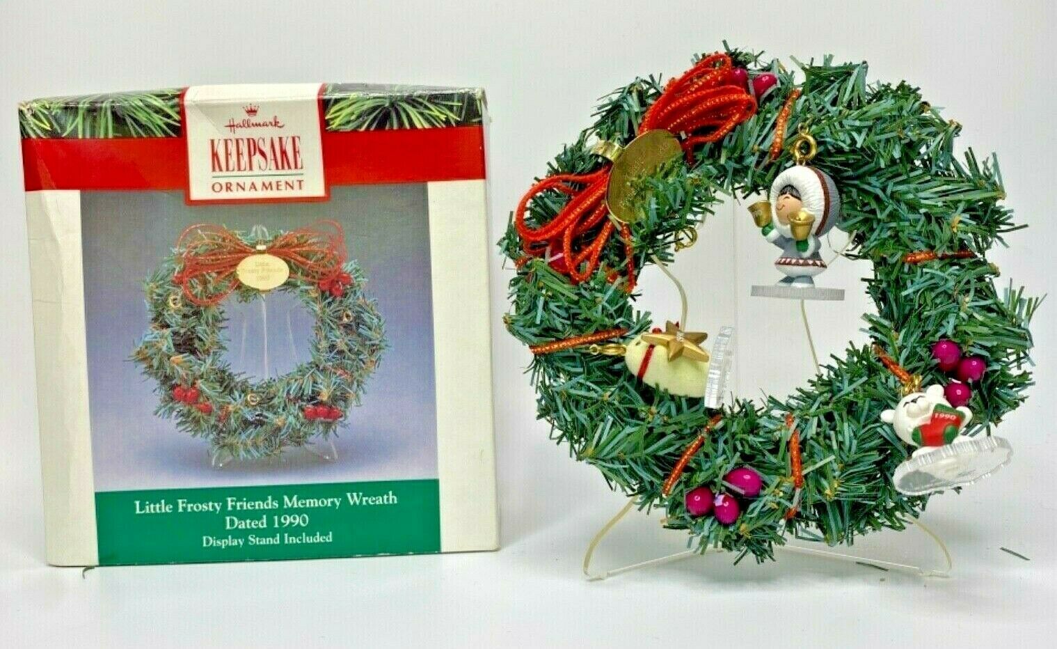 1990 Hallmark Little Frosty Friends Memory Wreath U21 - $12.99