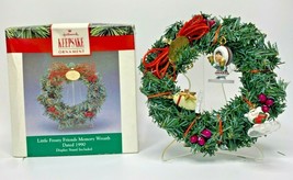 1990 Hallmark Little Frosty Friends Memory Wreath U21 - £10.35 GBP