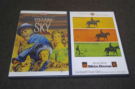 Lot of 2 Western DVD&#39;s Skin Game &amp; Pillars of the Sky Widescreen OOP RARE - £18.26 GBP