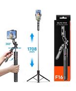 1.88m Selfie Stick with Face Tracking & Tripod Phone Holder - $19.99