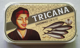 Tricana - Whole Sardines with Garlic - 5 tins x 120 gr - £35.59 GBP