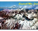 Aerial View Sawtooth Mountains Idaho ID UNP Chrome Postcard E19 - $1.93