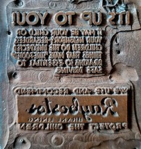 Raybestos Brakes Automotive Copper Engraving Plate Business Cards Antiqu... - $99.99