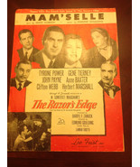 Vintage 1947 Mam&#39;selle from The Razor&#39;s Edge Sheet Music See Photos - £7.04 GBP