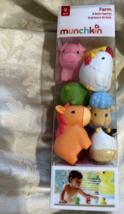 fun Munchkin Bath Squirts Toy Barnyard Friends  8 Farm Animals Age 9 month - $300.12 MXN