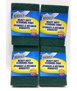 ( 4 Pk =16 ) Scrub Buddies Green Pads Heavy Duty Scouring Cleaning 4 Eac... - $15.83