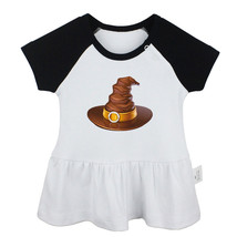 Happy Halloween Witch Hat Newborn Baby Dress Toddler Infant 100% Cotton Clothes - £10.28 GBP