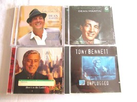Dean Martin Tony Bennett 4 CD Lot 106 Tracks World Of Classic Year MTV U... - £11.78 GBP