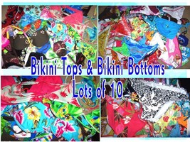 Grab Bag Lot of 10 Bikini Swimsuit Tops or Bottoms Sz XS, S, M, L, XL  NWT/NWOT - £38.93 GBP+