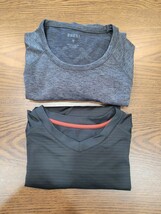 Set Of 2 Rhone T-shirts Long Sleeve Black Grey Athletic Mens Size Medium MD - €34,85 EUR
